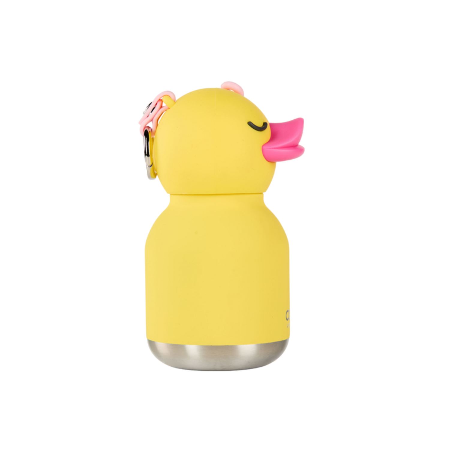 Mini Buddy 6.7oz Water Bottle w/Key Ring- Blossom Duck