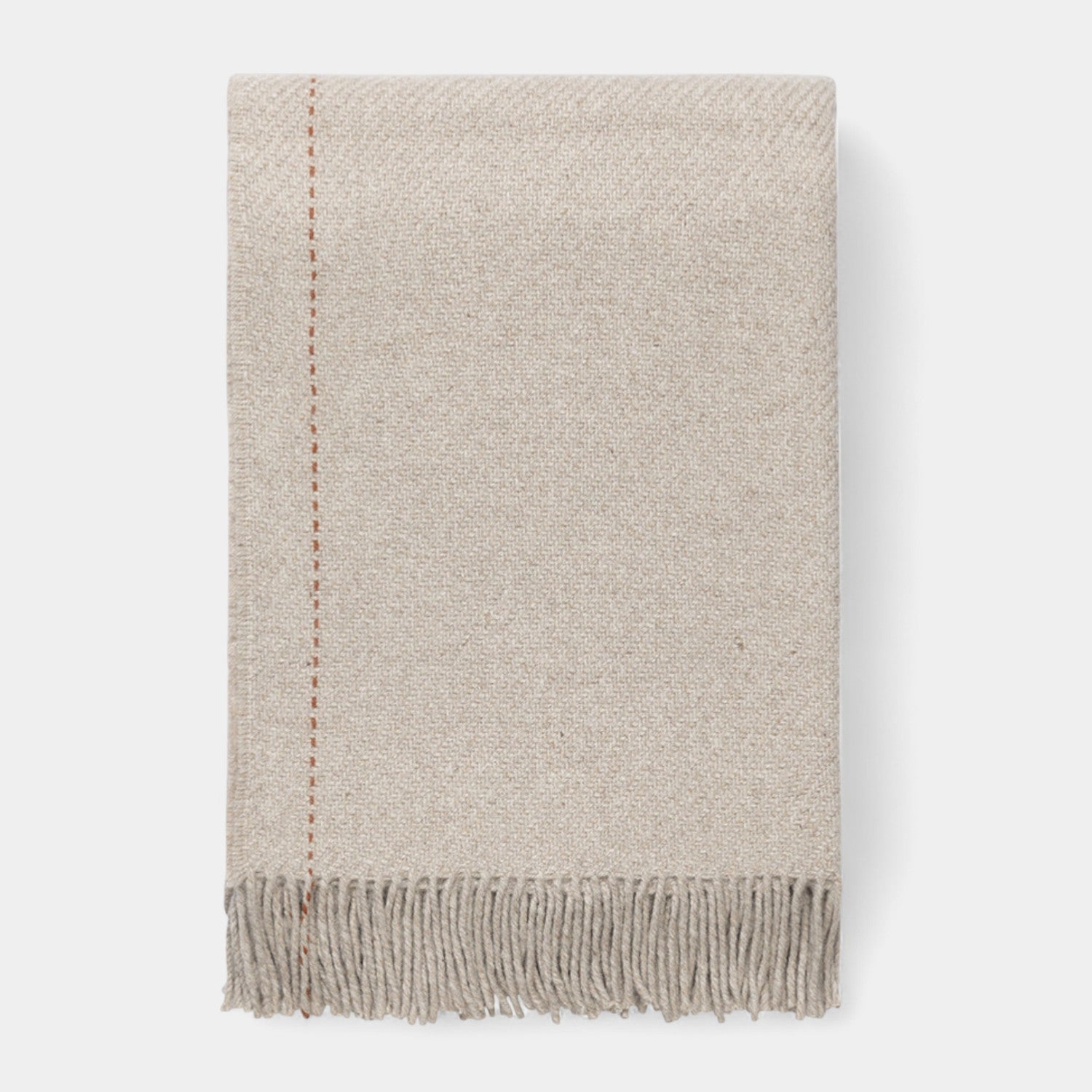 Highland Alpaca Beige Wool Throw