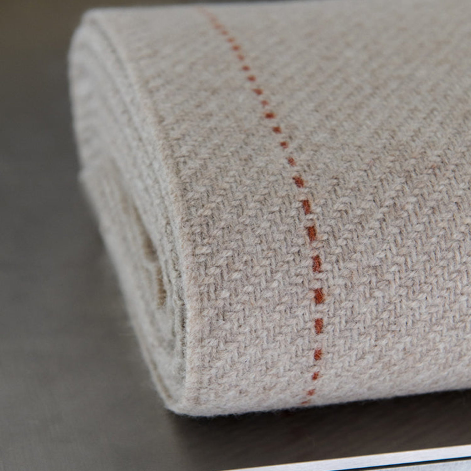 Highland Alpaca Beige Wool Throw