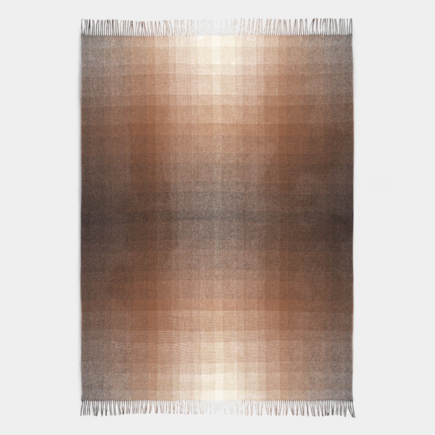 Ombre Camel Wool Throw