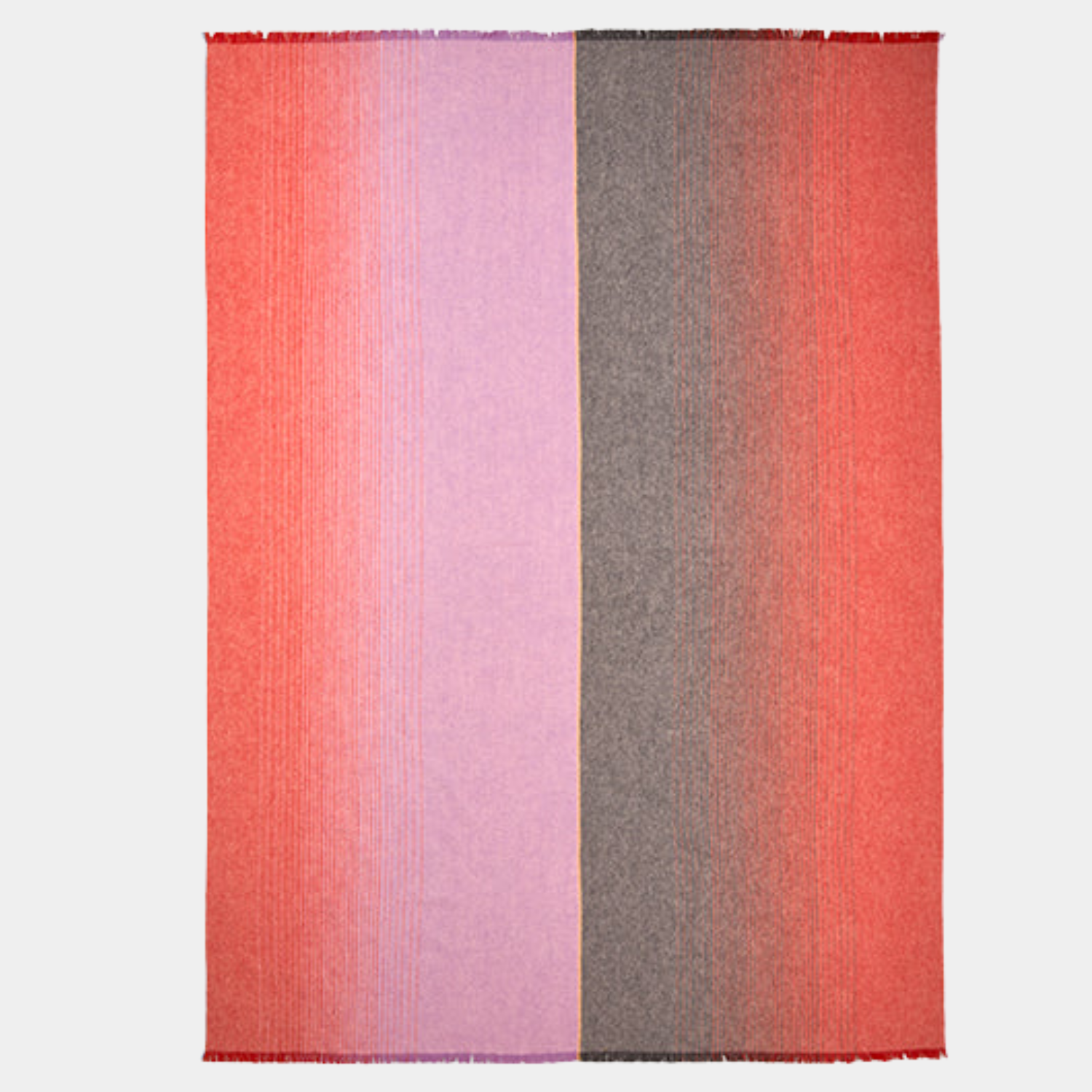 Graphic Red/Pink Wool Throw