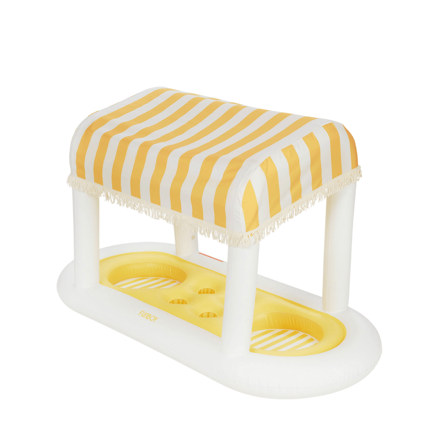 Inflatable Candy Striped Yellow Cabana Bar