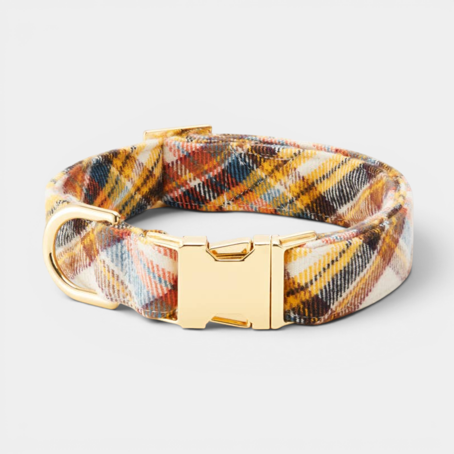 Harvest Plaid Pup Collar