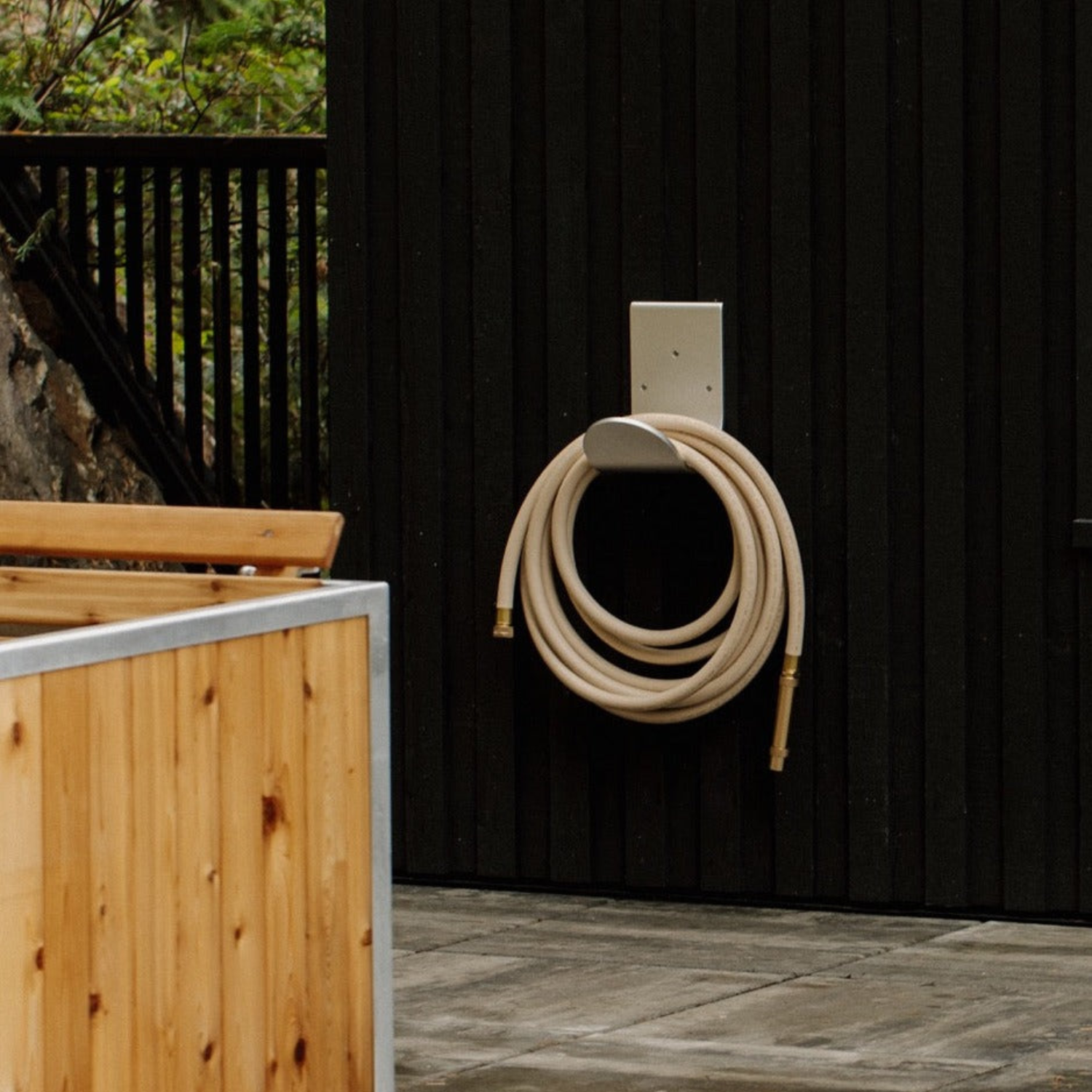 Garden Hose Hanger - Silver