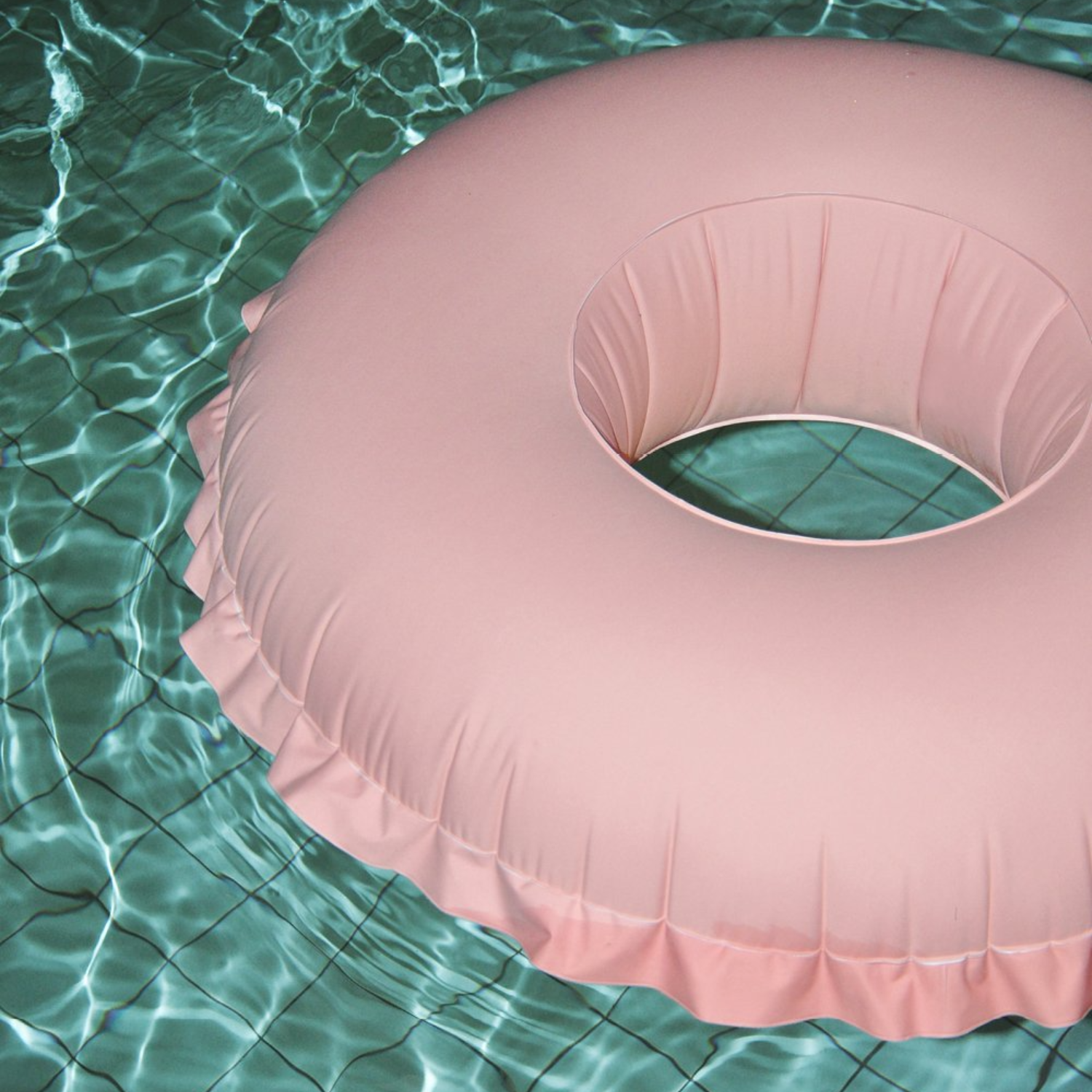 Strawberry Pink Donut Inflatable Pool Float