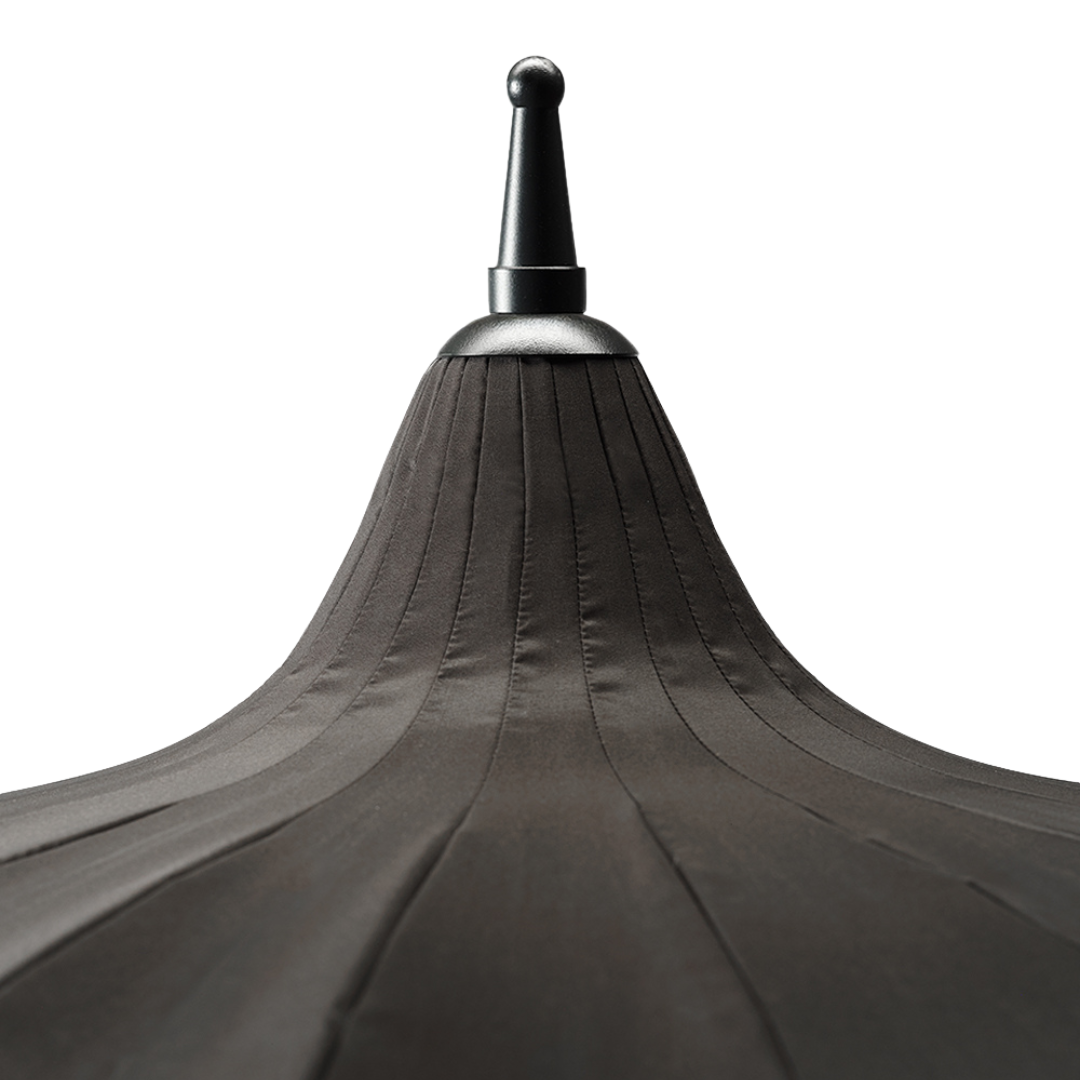 Fringe 8'Round Garden Umbrella - Black