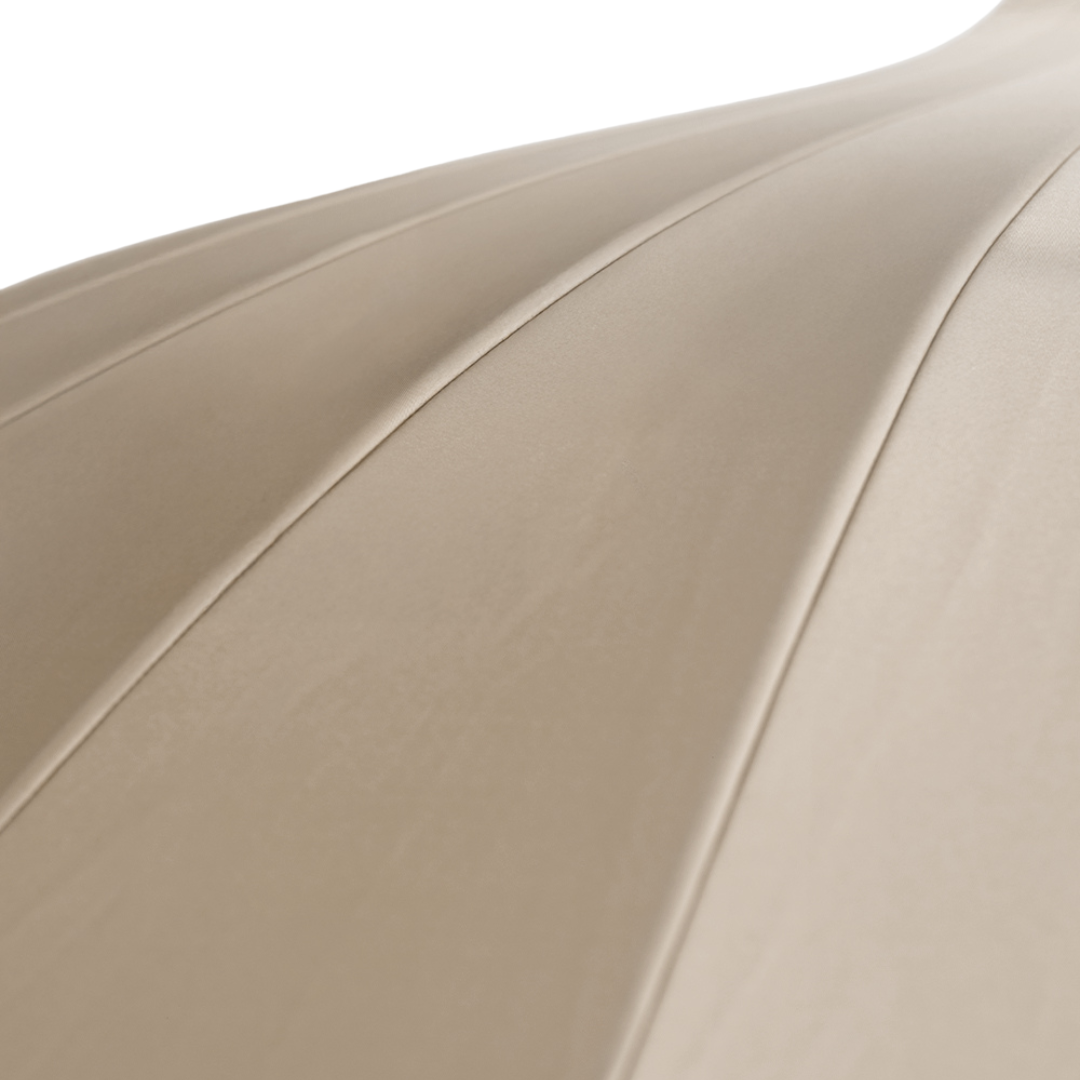 Fringe 8' Round Garden Umbrella - Sand Beige