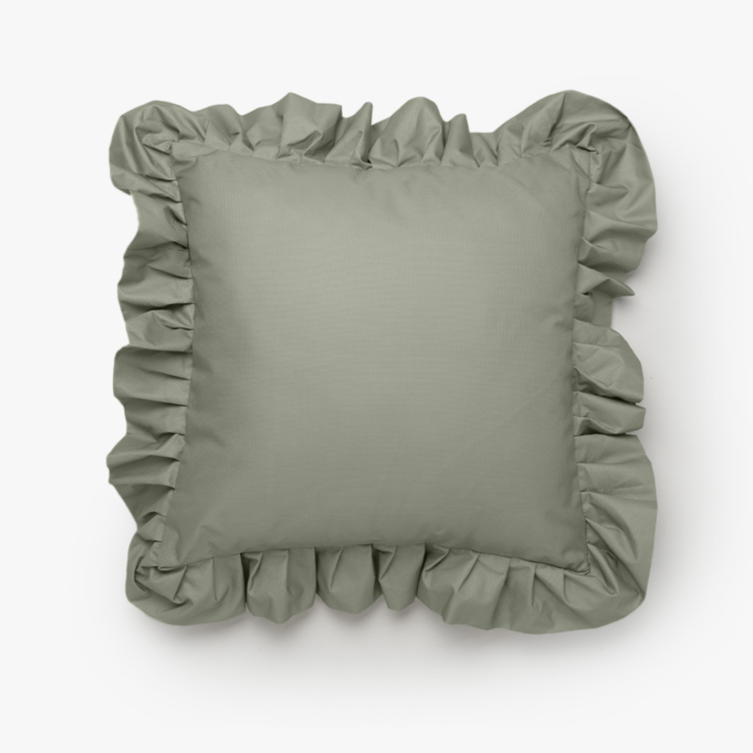 Ruffles 24" Outdoor Toss Pillow - Eucalyptus
