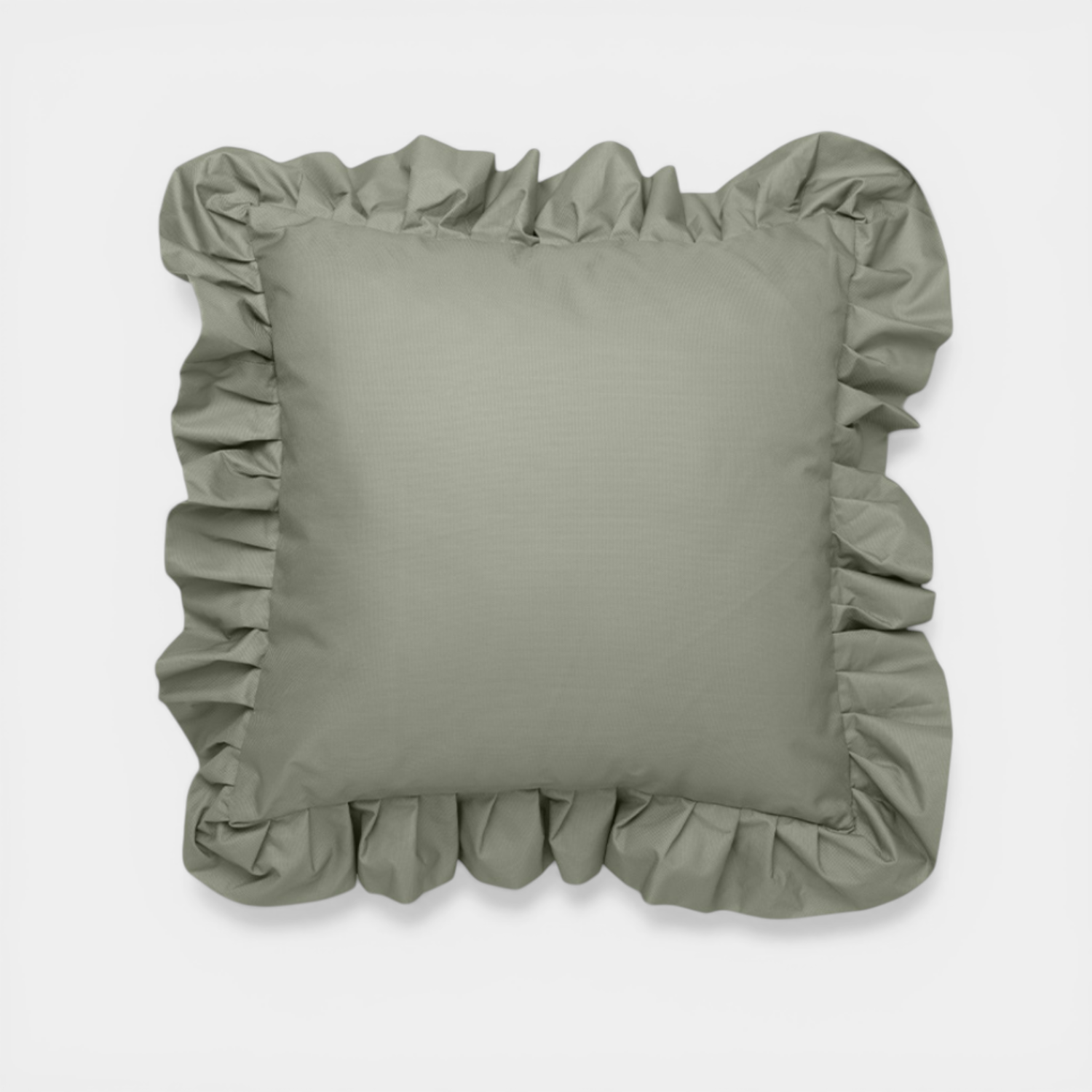 Ruffles 24" Outdoor Toss Pillow - Eucalyptus