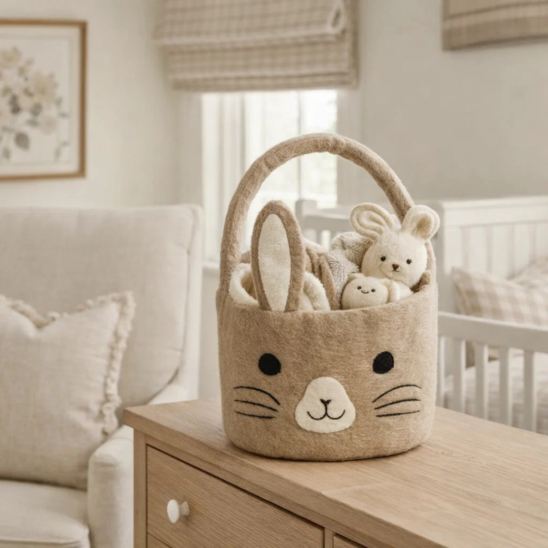 Kids Felt Bunny Easter Basket