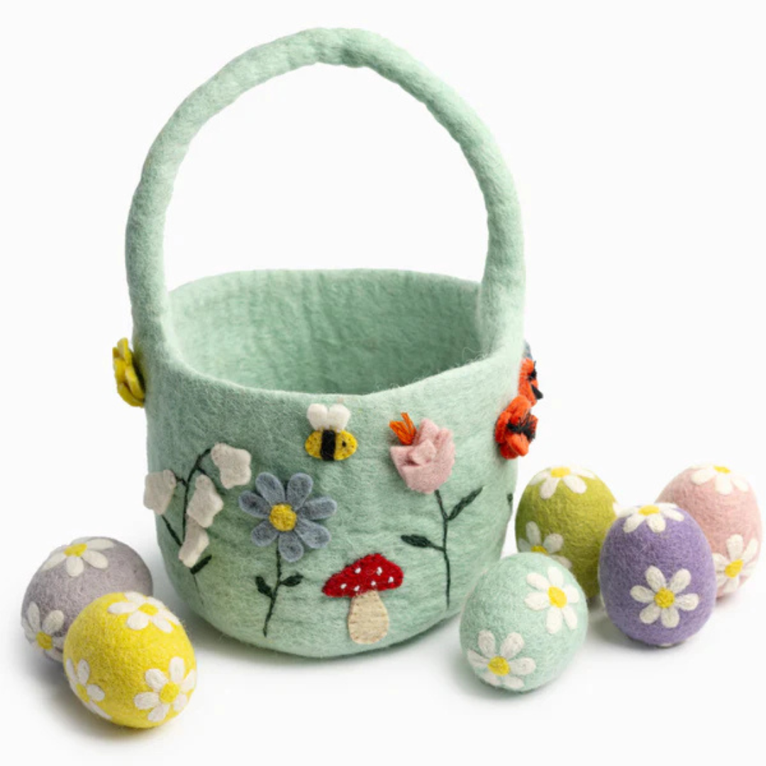 Kids Felt Bloom Easter Basket
