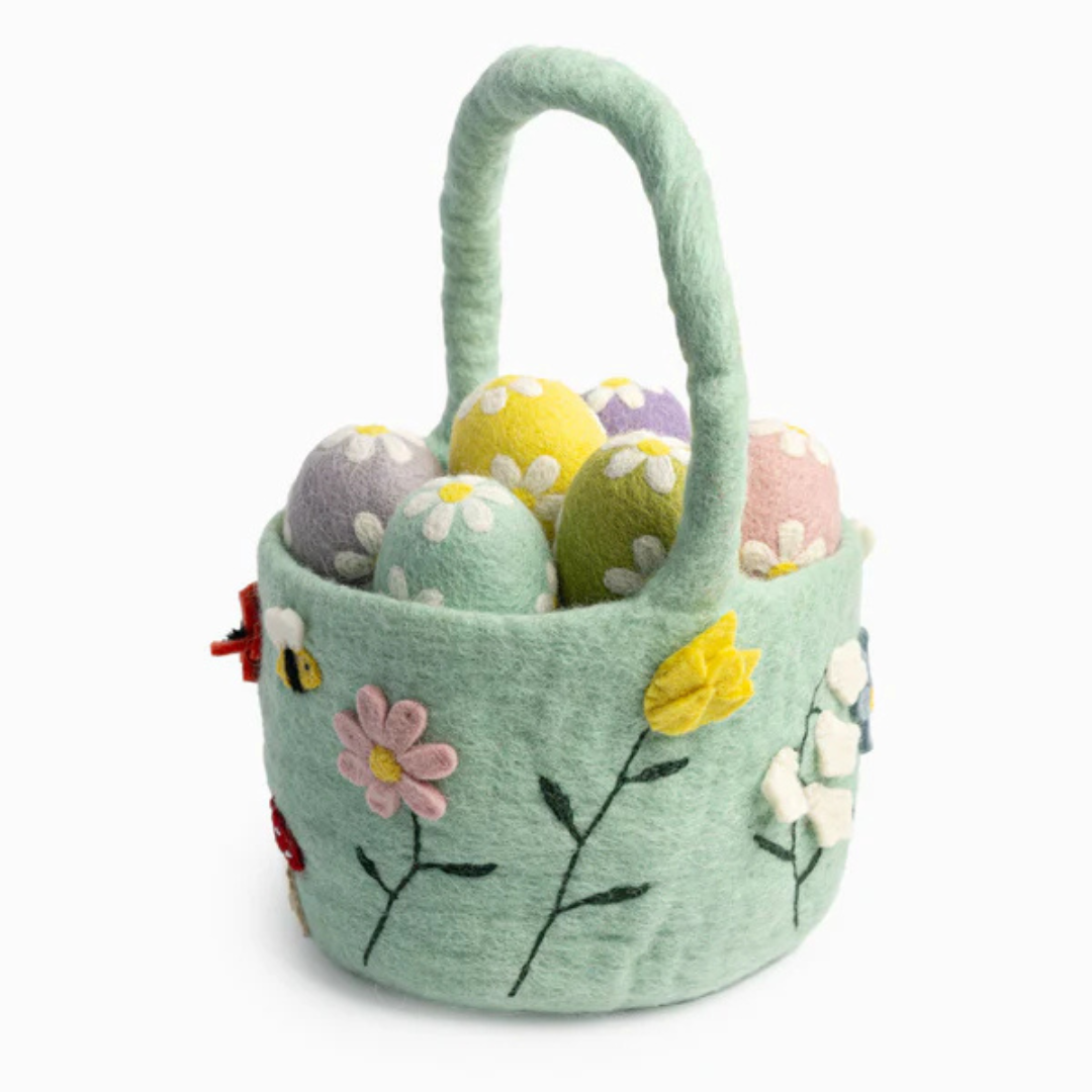 Kids Felt Bloom Easter Basket