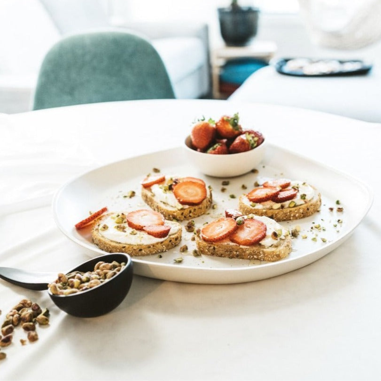 Stoneware Serving Platter- White