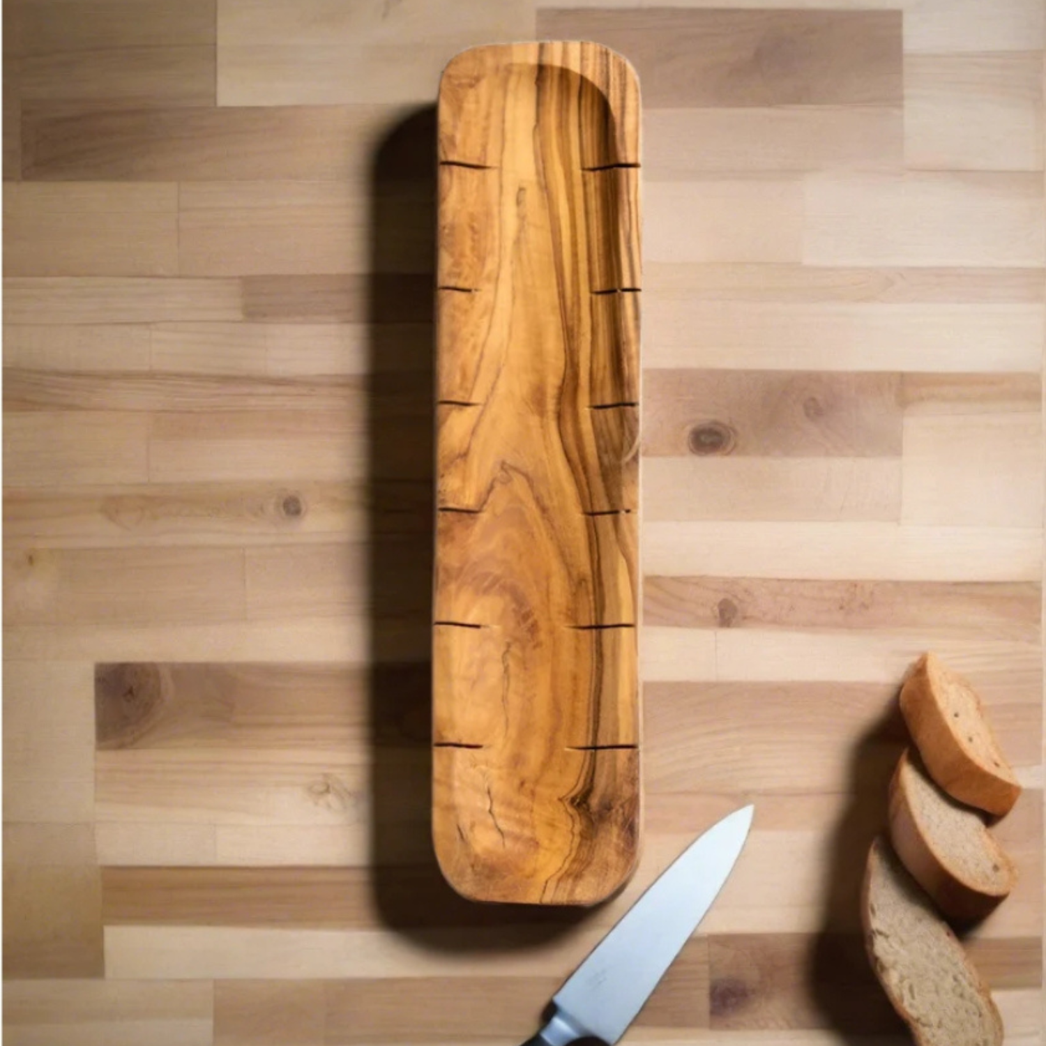 Bread Slicing Olive Wood Board