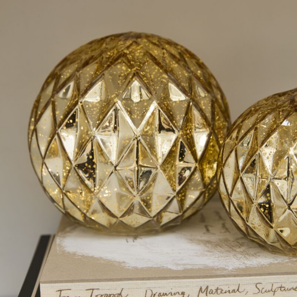 Gold Glimmer LED Globes