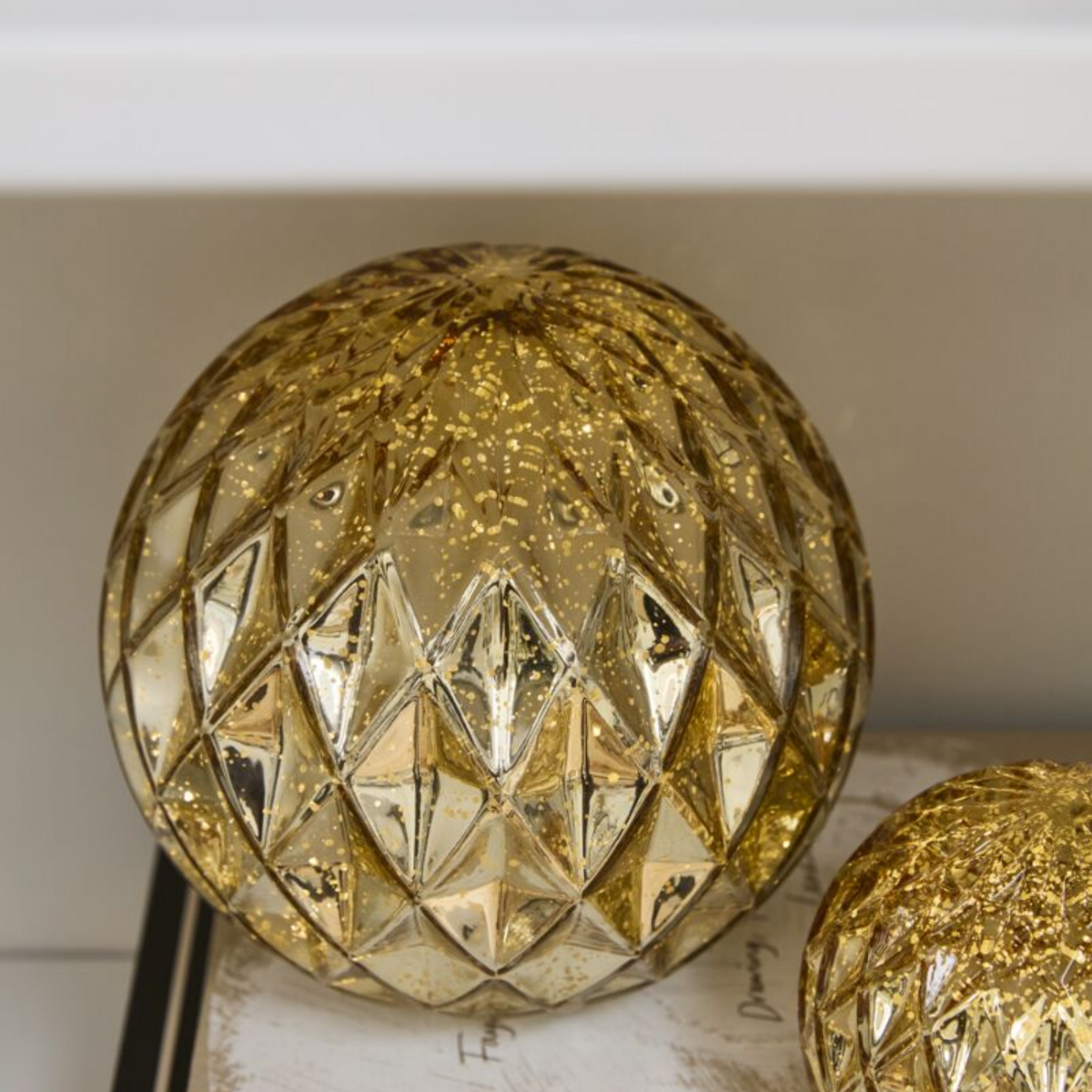 Gold Glimmer LED Globes