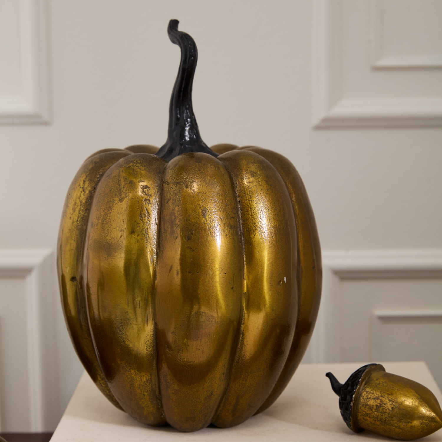 Brushed Gold Pumpkin