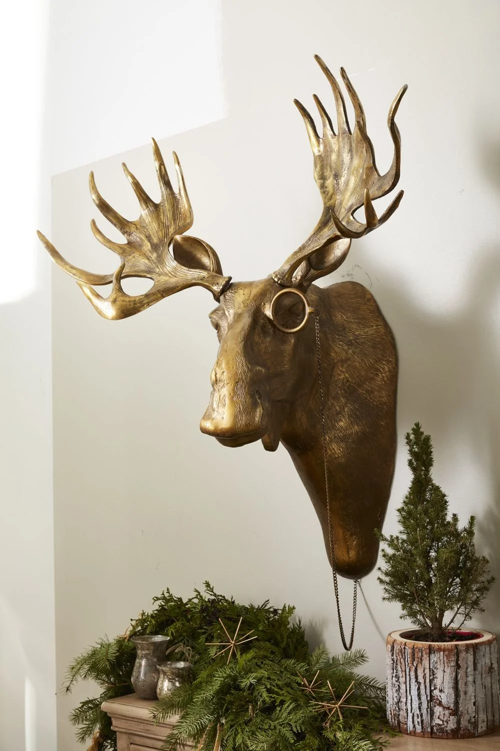 Whimsical Eugene Moose Wall Mount