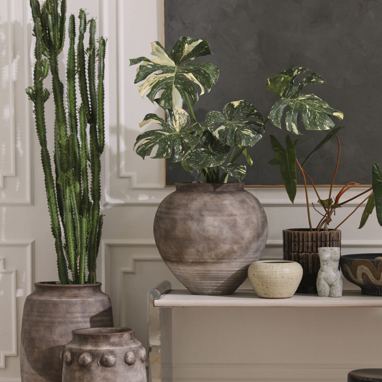 Grandeur Brown Ceramic Vase