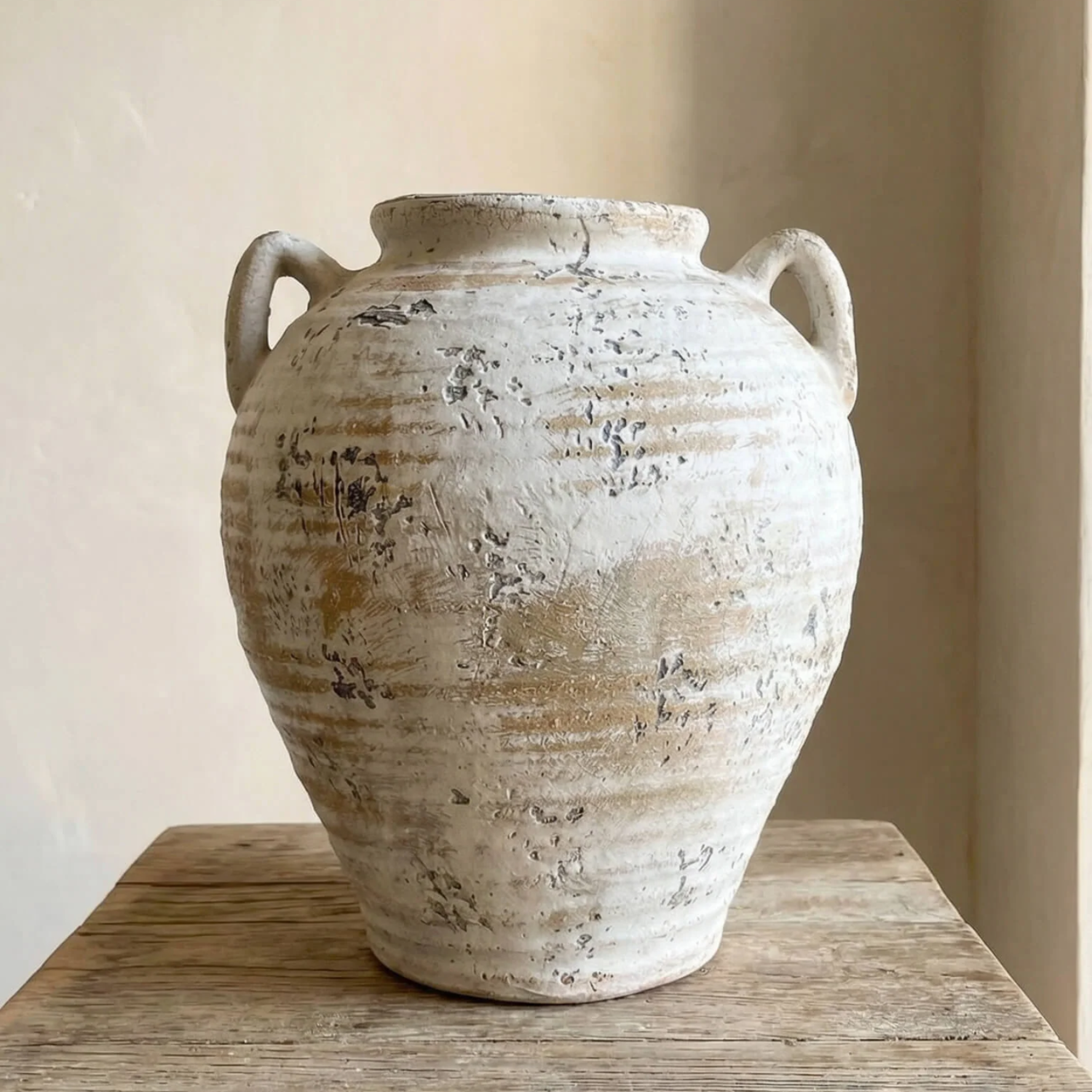 Tuscany Aged Ivory Ceramic Vase