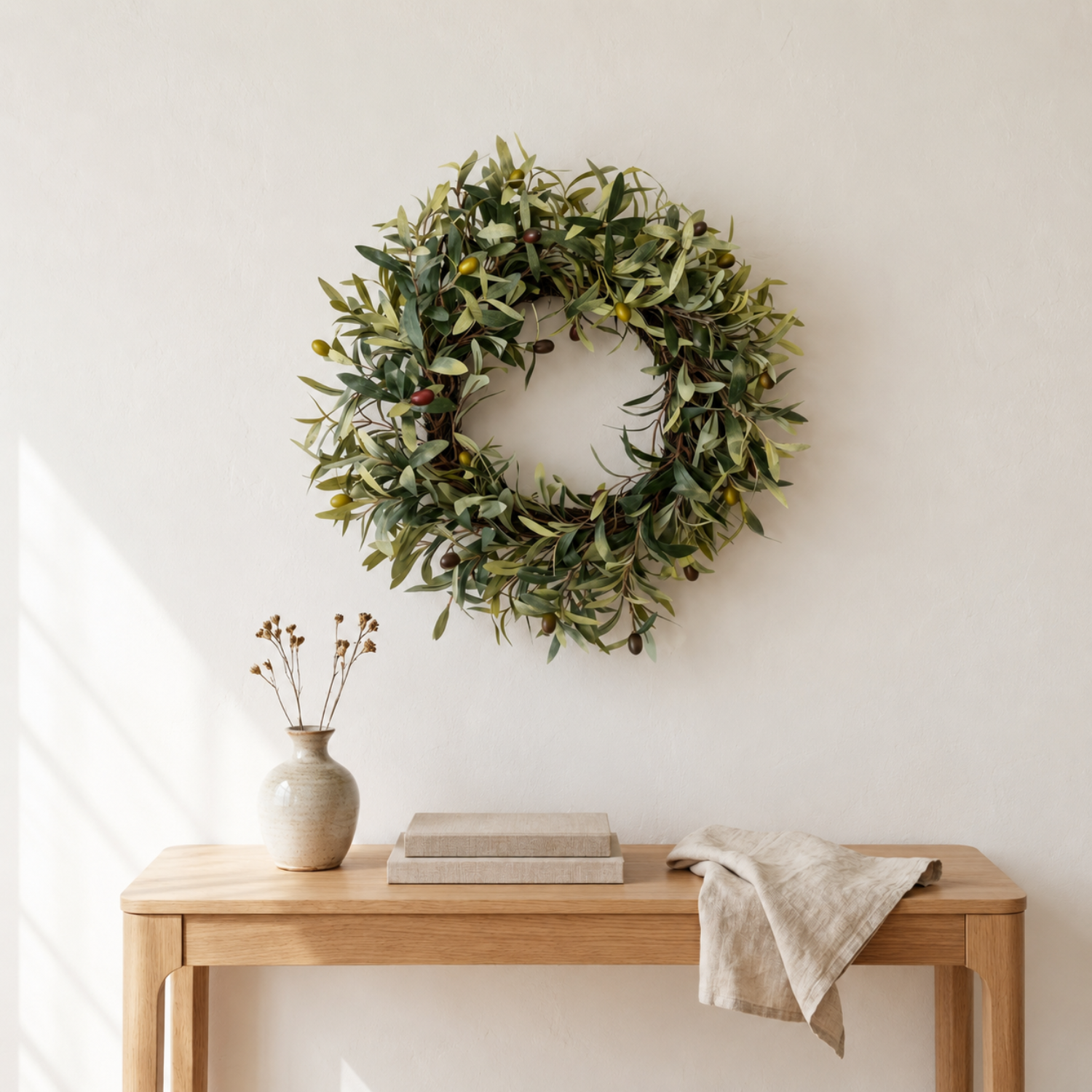 Artificial Olive Branch 24" Wreath (Copy)