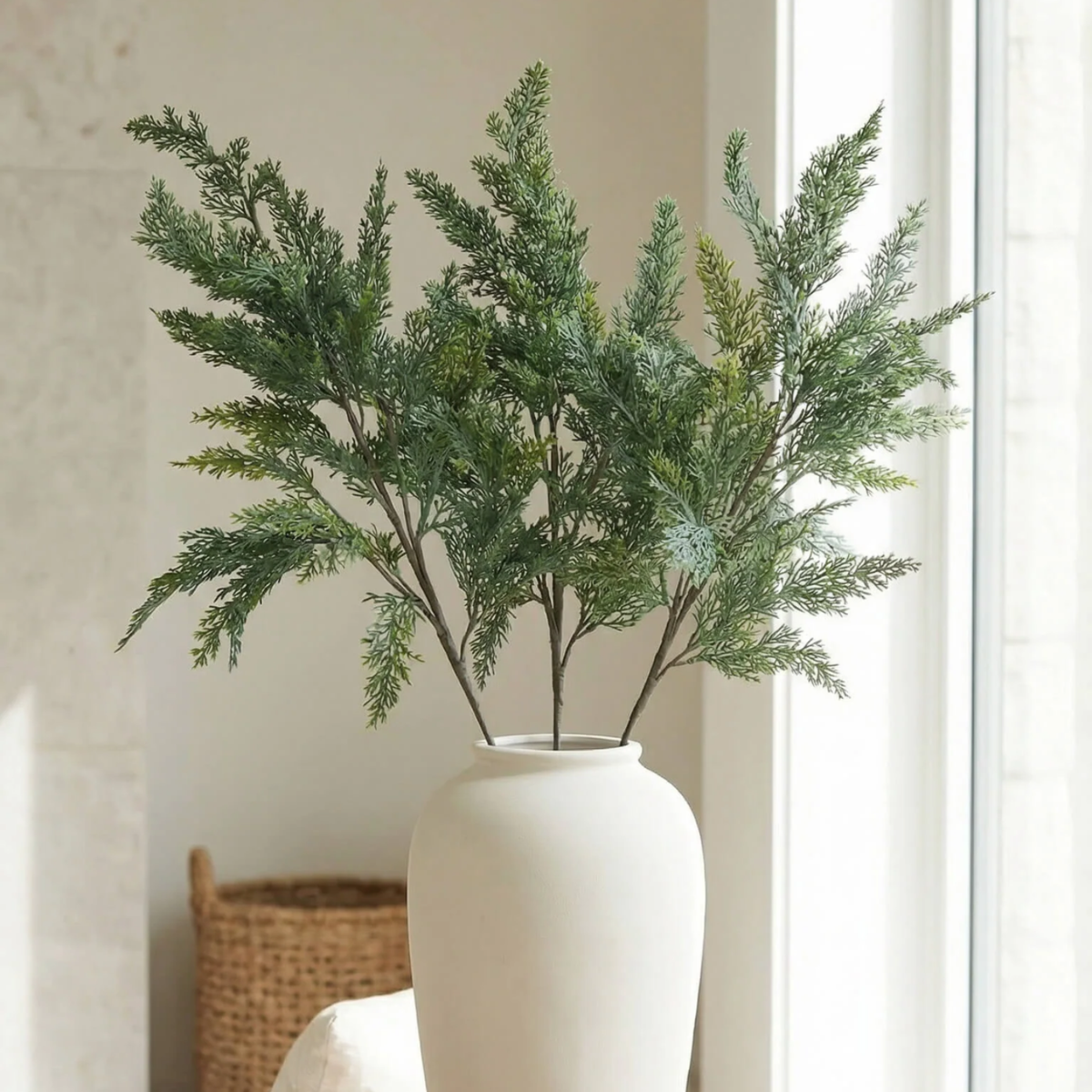 Artificial Real Touch 28" Cypress Cedar Stem