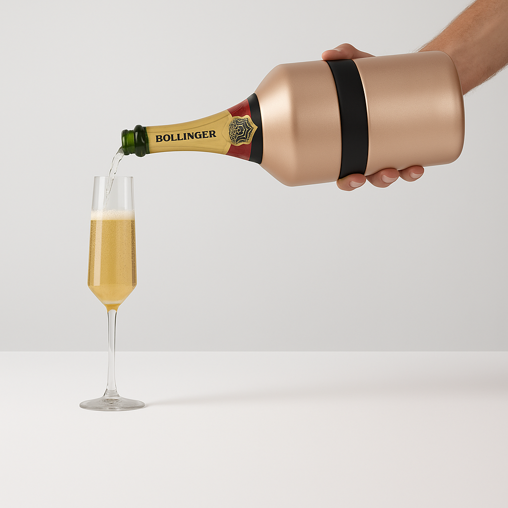 Bubbly 25oz Bottle Cooler - Champagne