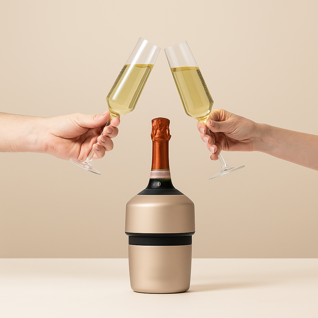 Bubbly 25oz Bottle Cooler - Champagne