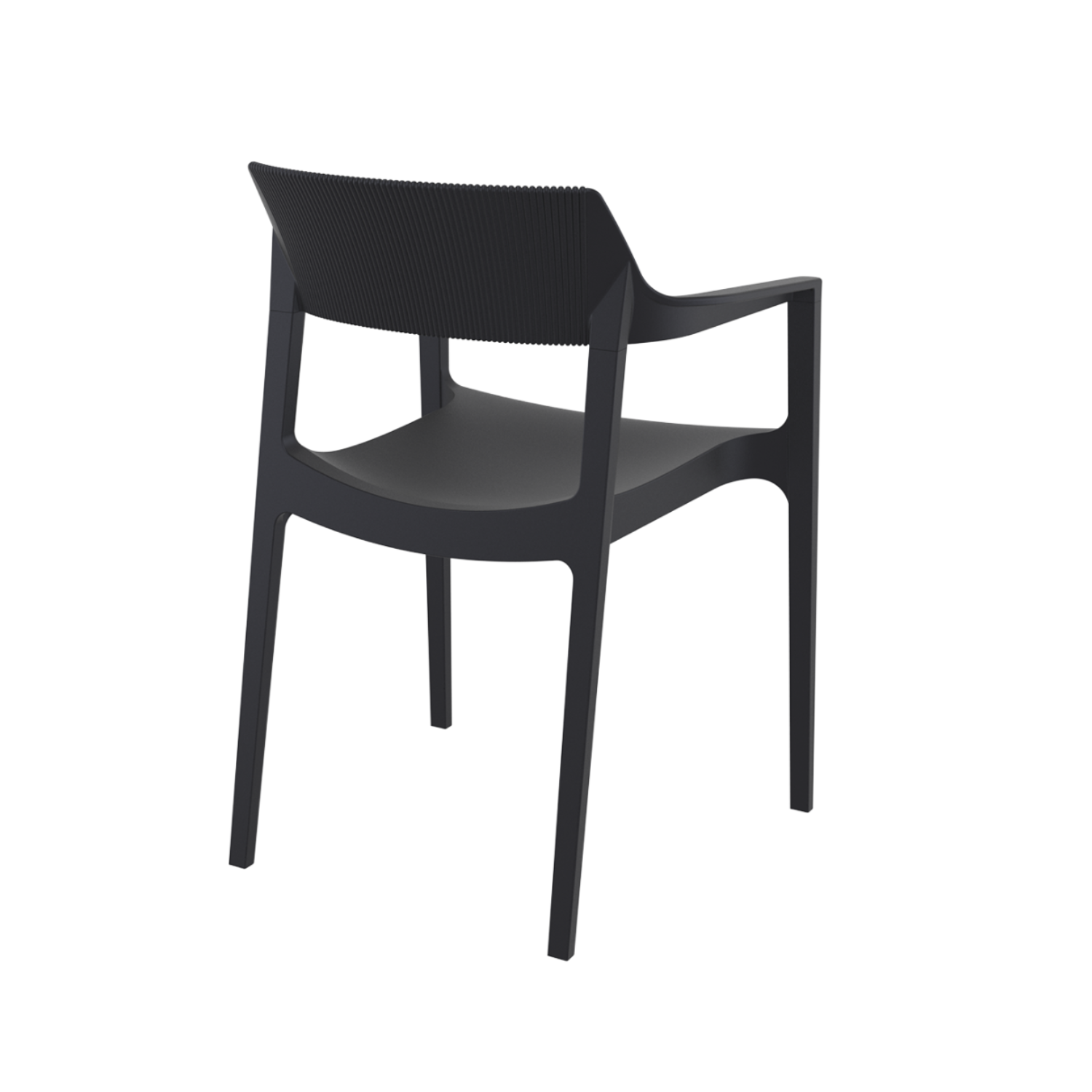 Albany Black Arm Chair (Set of 4)