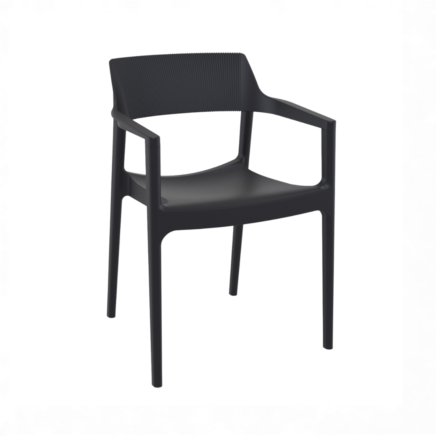 Albany Black Arm Chair (Set of 4)