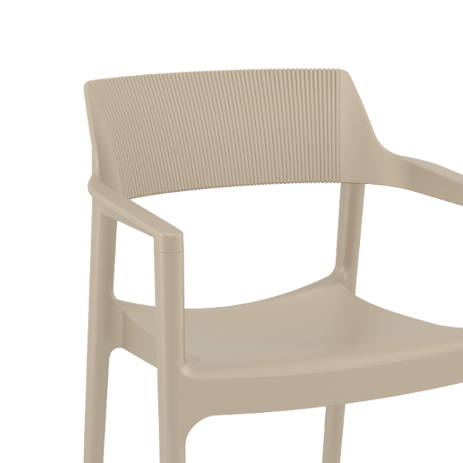 Albany Taupe Arm Chair (Set of 4)