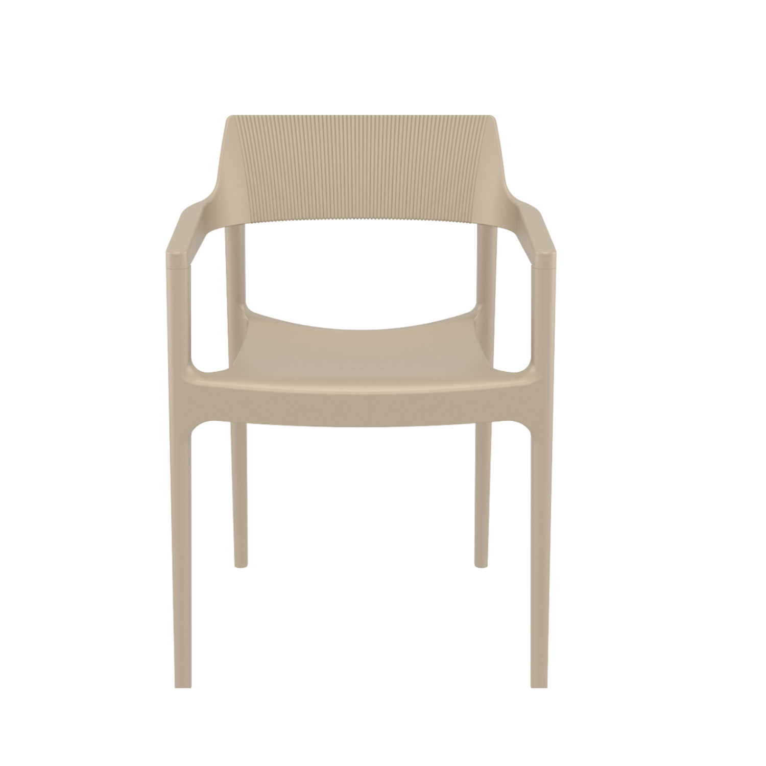 Albany Taupe Arm Chair (Set of 4)