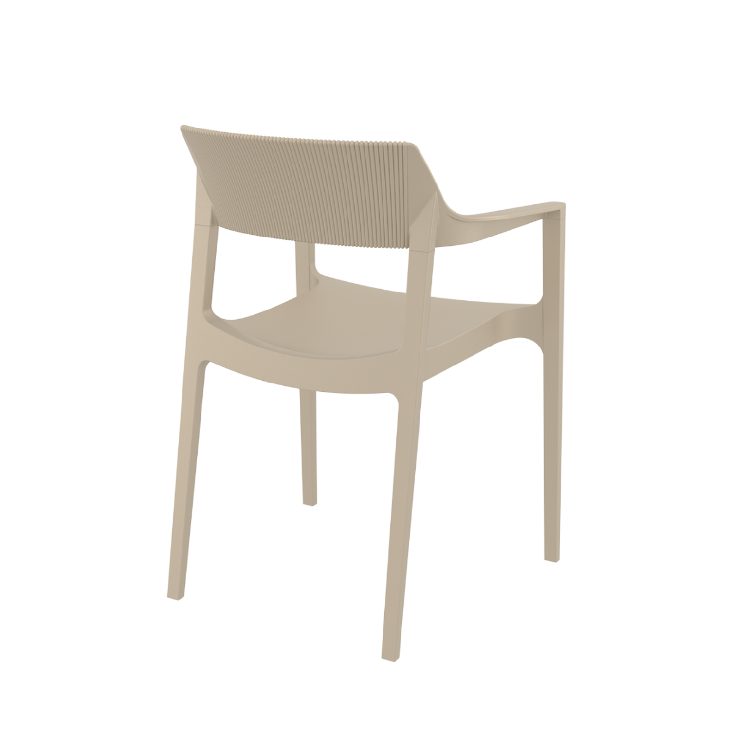 Albany Taupe Arm Chair (Set of 4)