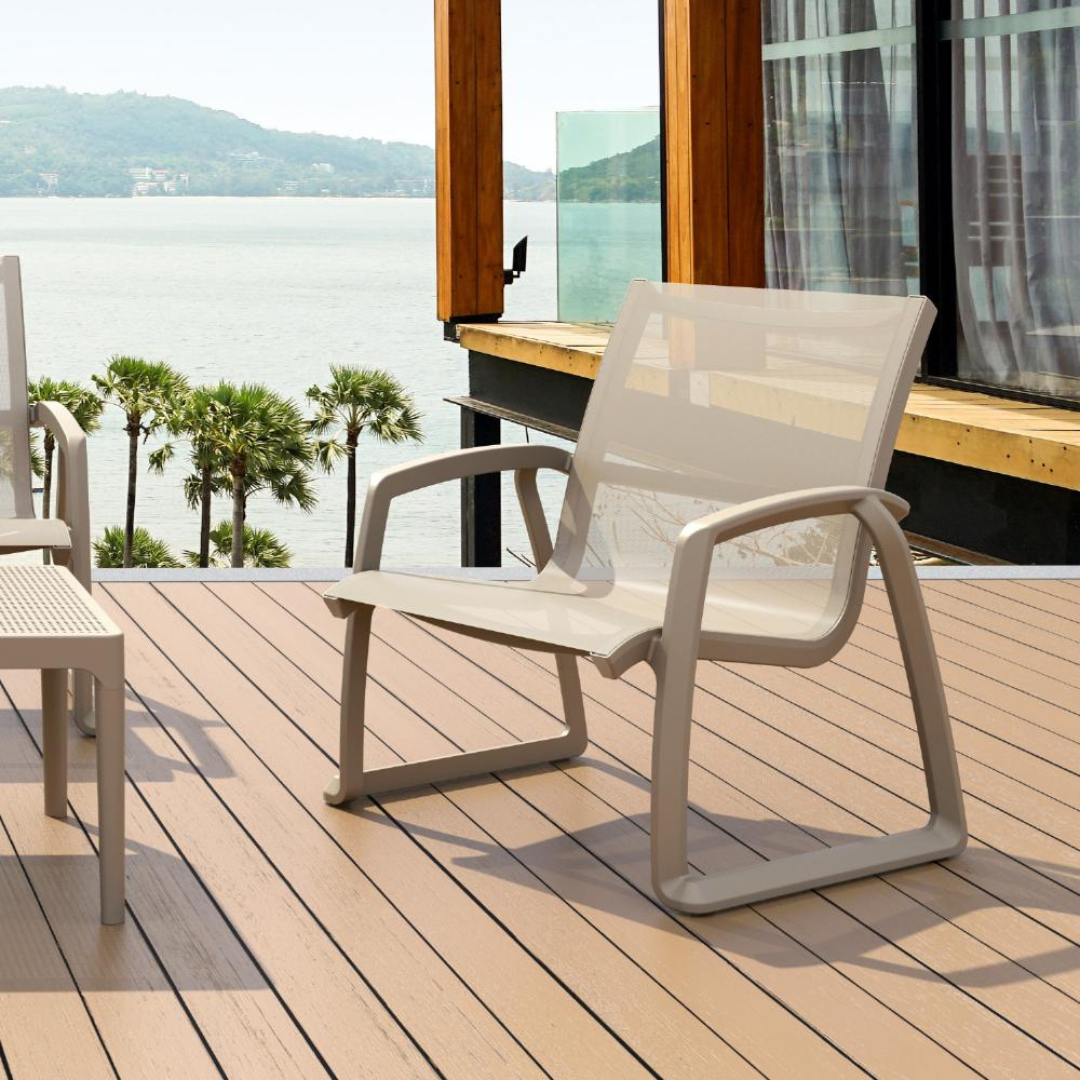 Manhattan Taupe Club Chair