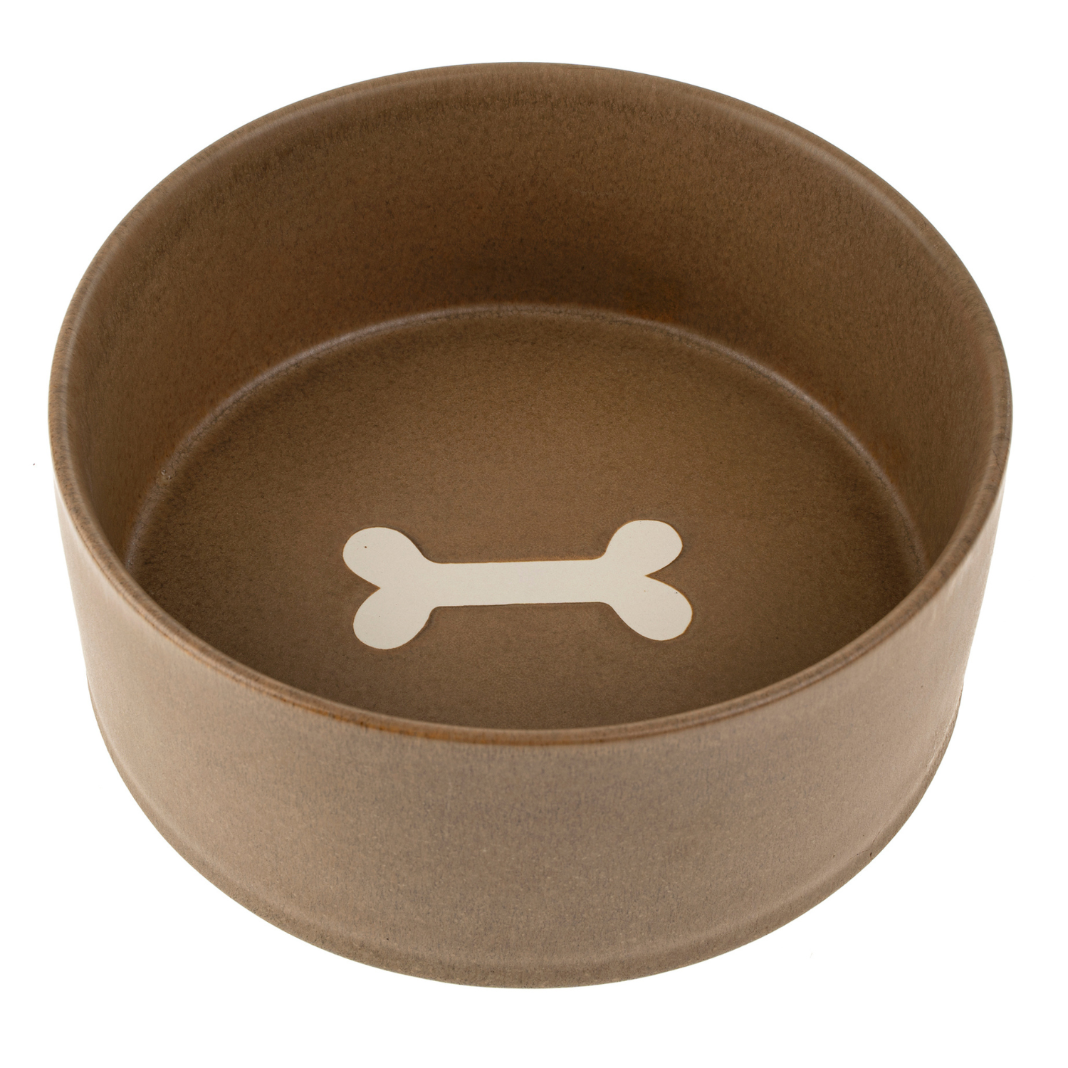 Brown Bone Pet Bowl