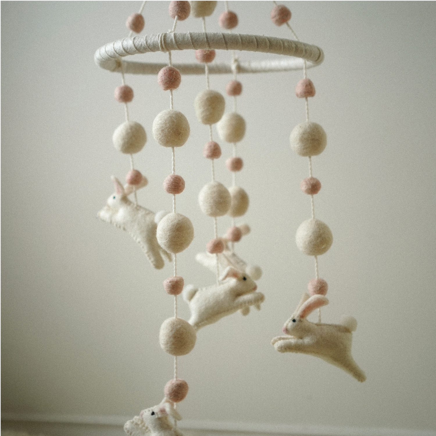 Floating Felt Bunny Mobile