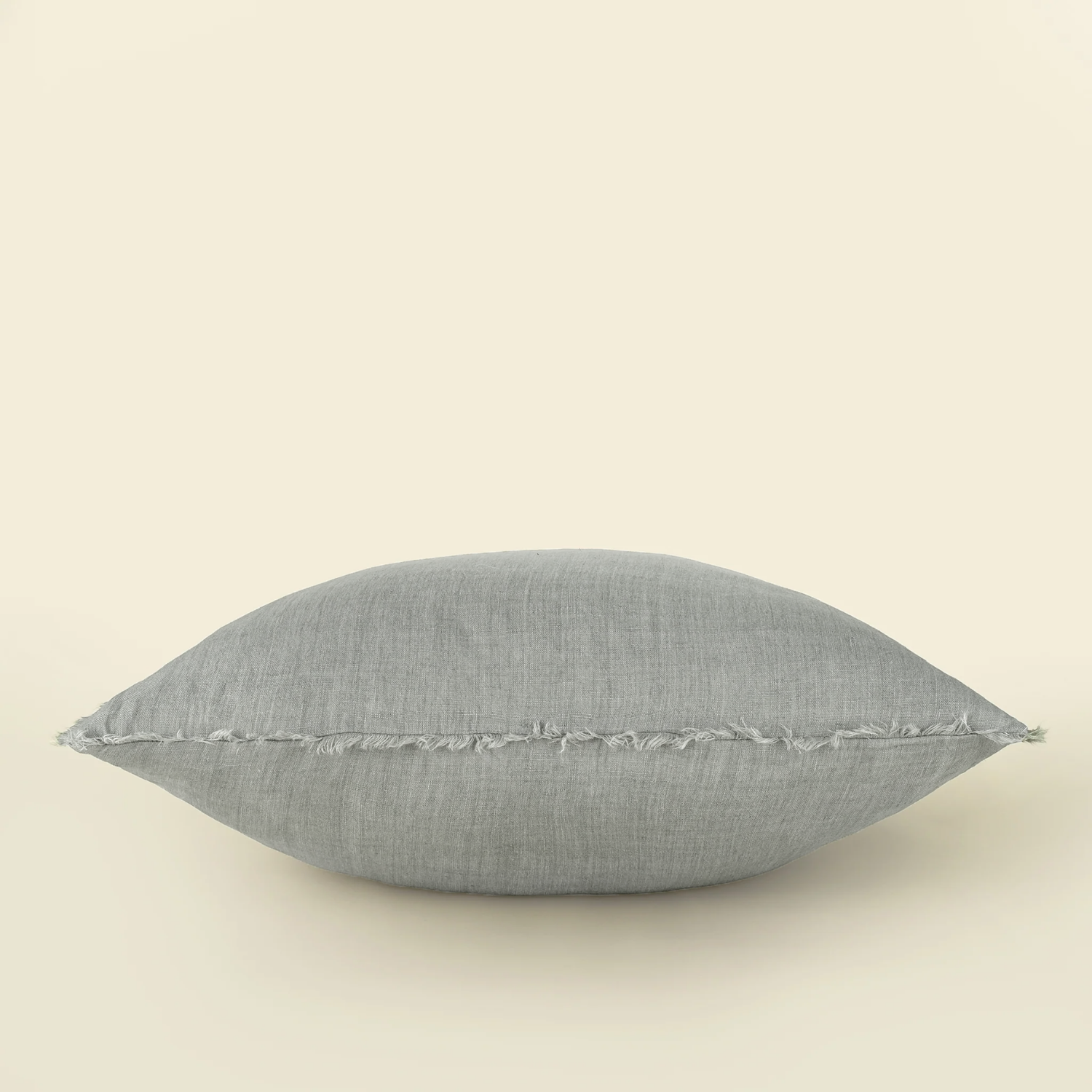 Cambri Flint Grey Linen Pillow