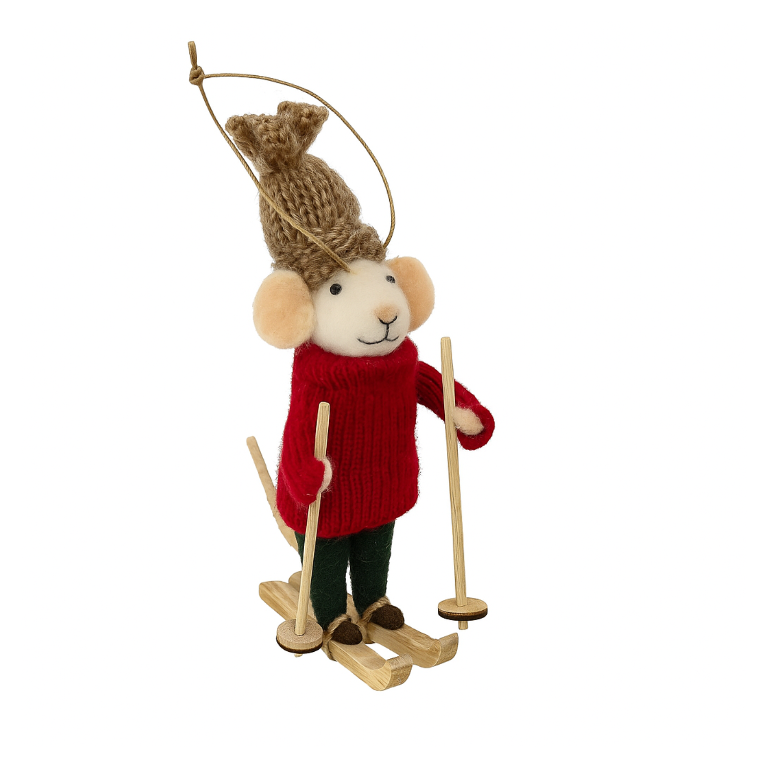 Ski Buff Mouse Ornament