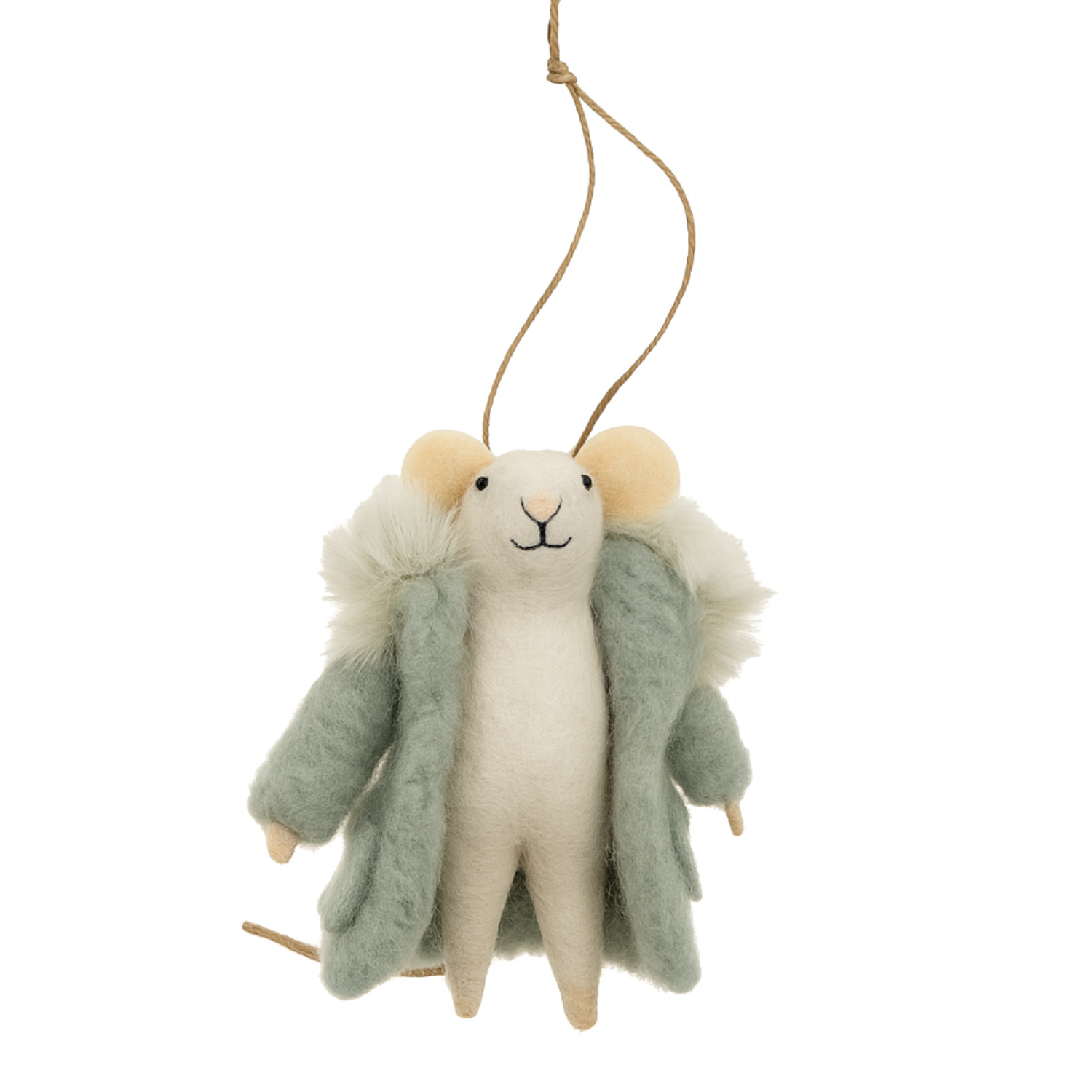 Plush Puffy Mouse Ornament