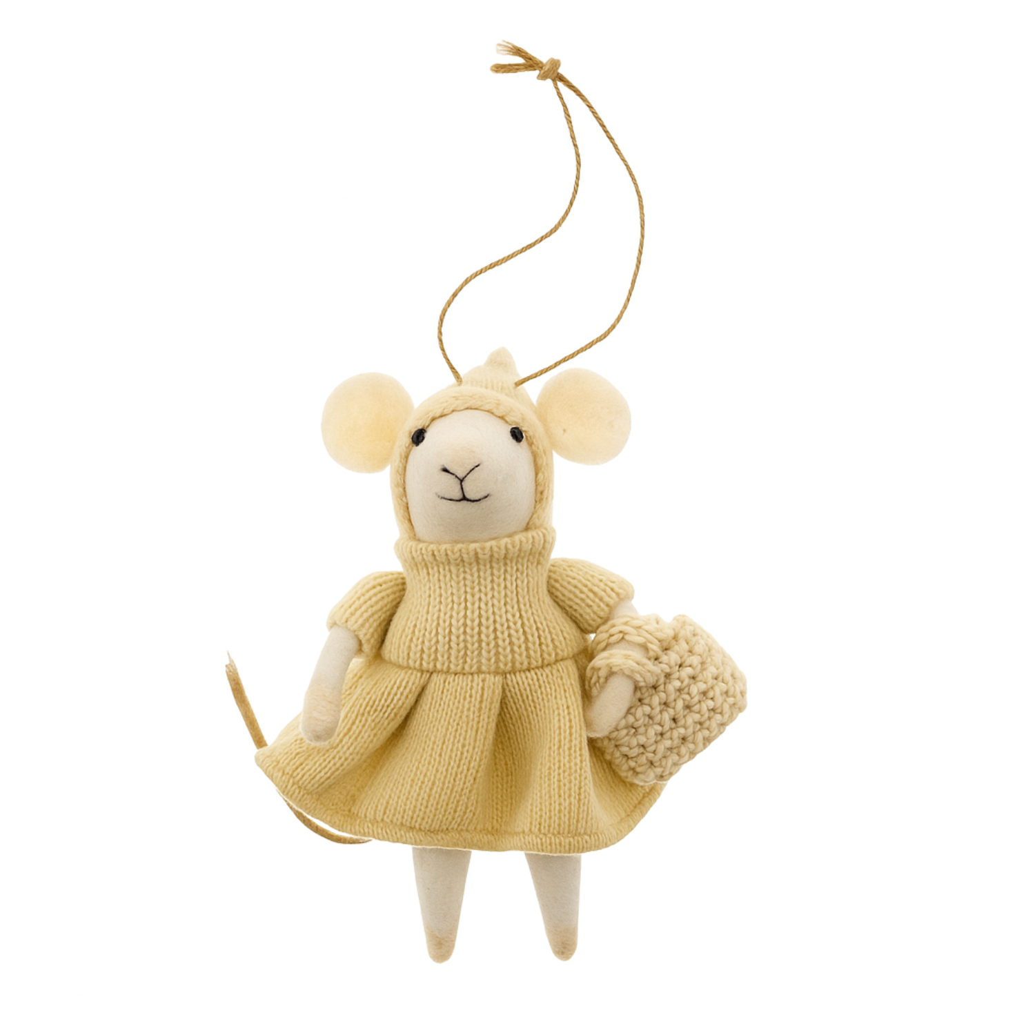 Cottage Core Mouse Ornament