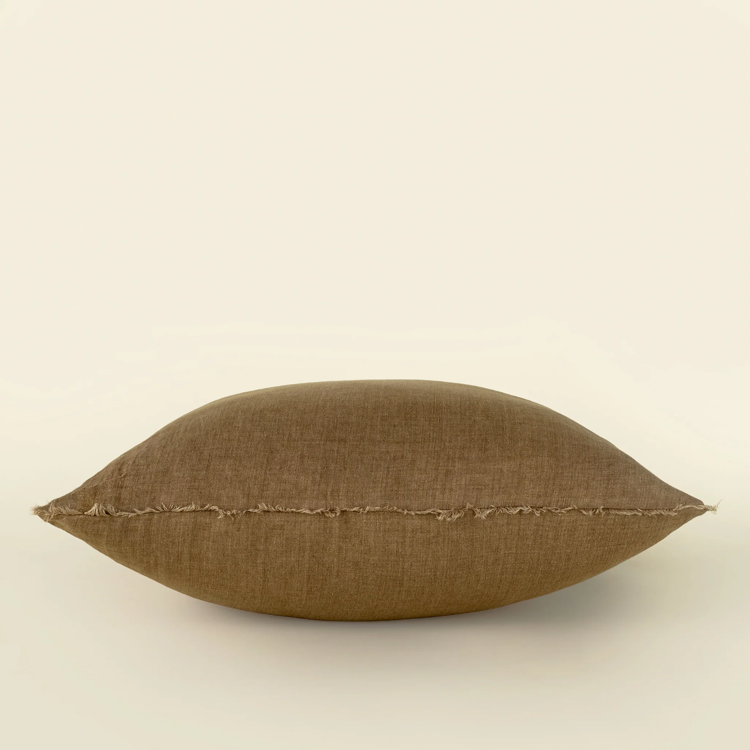 Cambri Hazelnut Linen Pillow