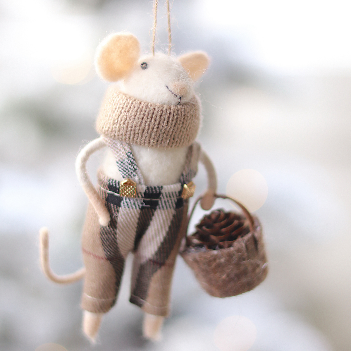 Tartan Tim Mouse Ornament