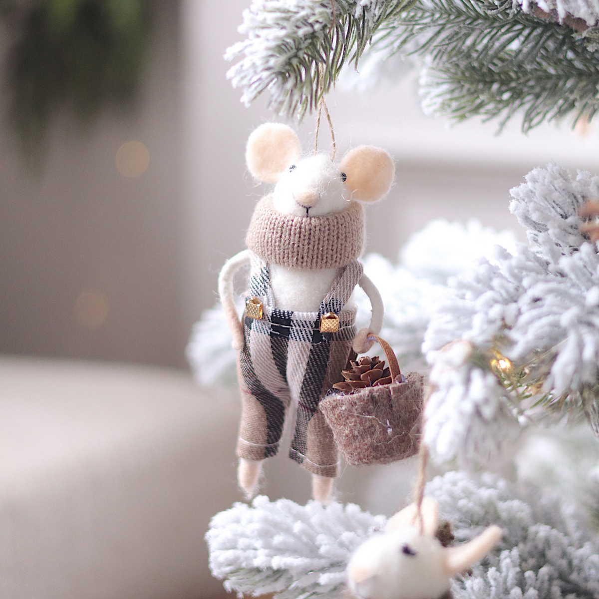 Tartan Tim Mouse Ornament