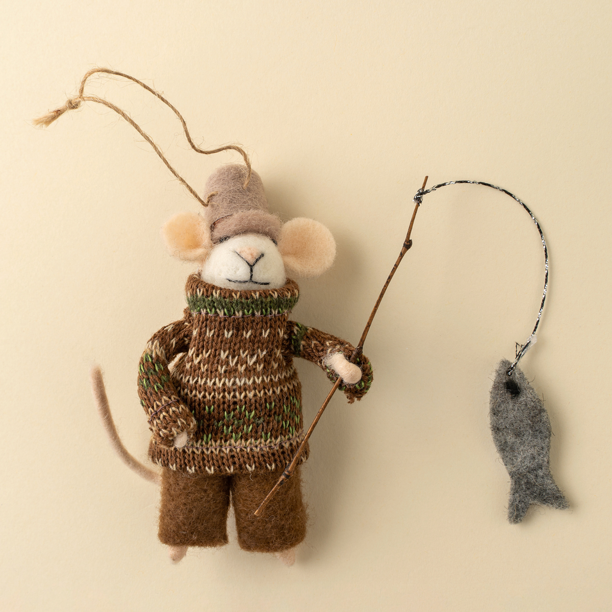 Fisherman Frank Mouse Ornament