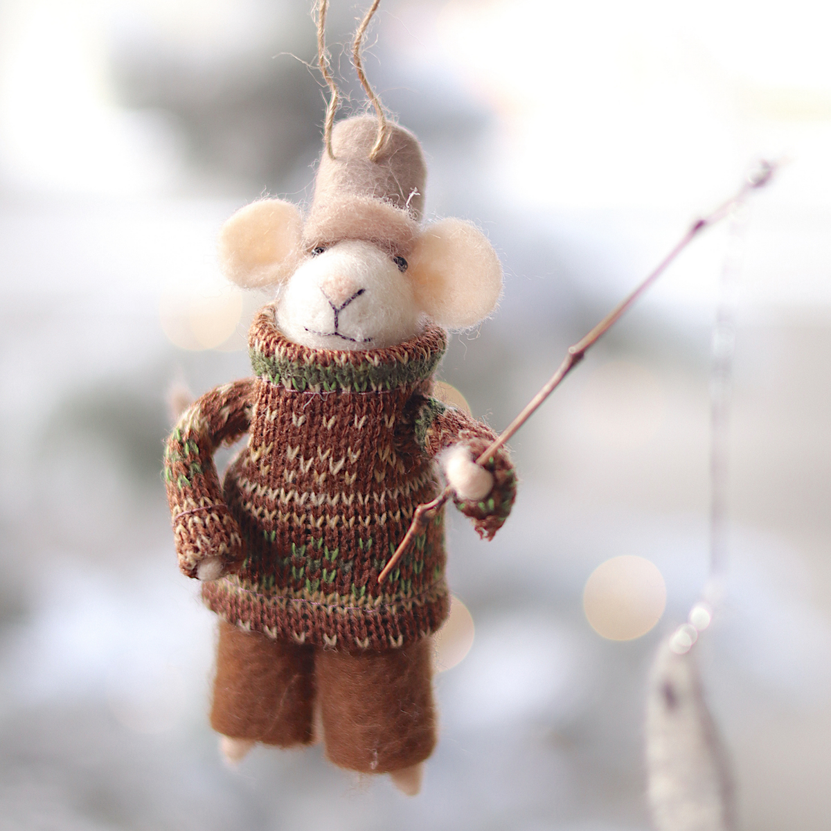 Fisherman Frank Mouse Ornament