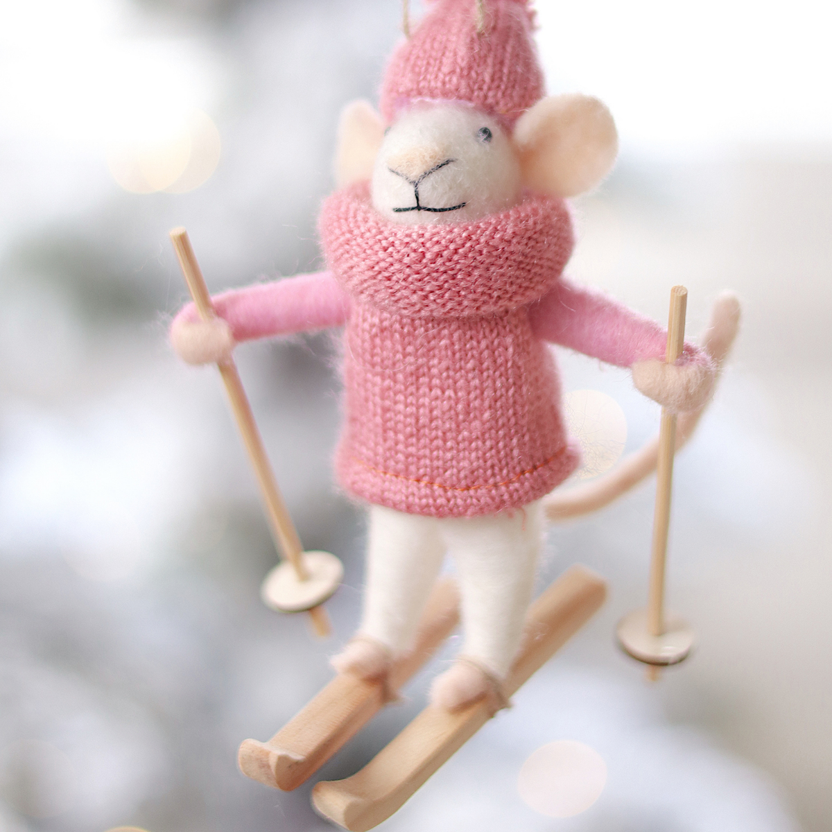Powder Penny Mouse Ornament