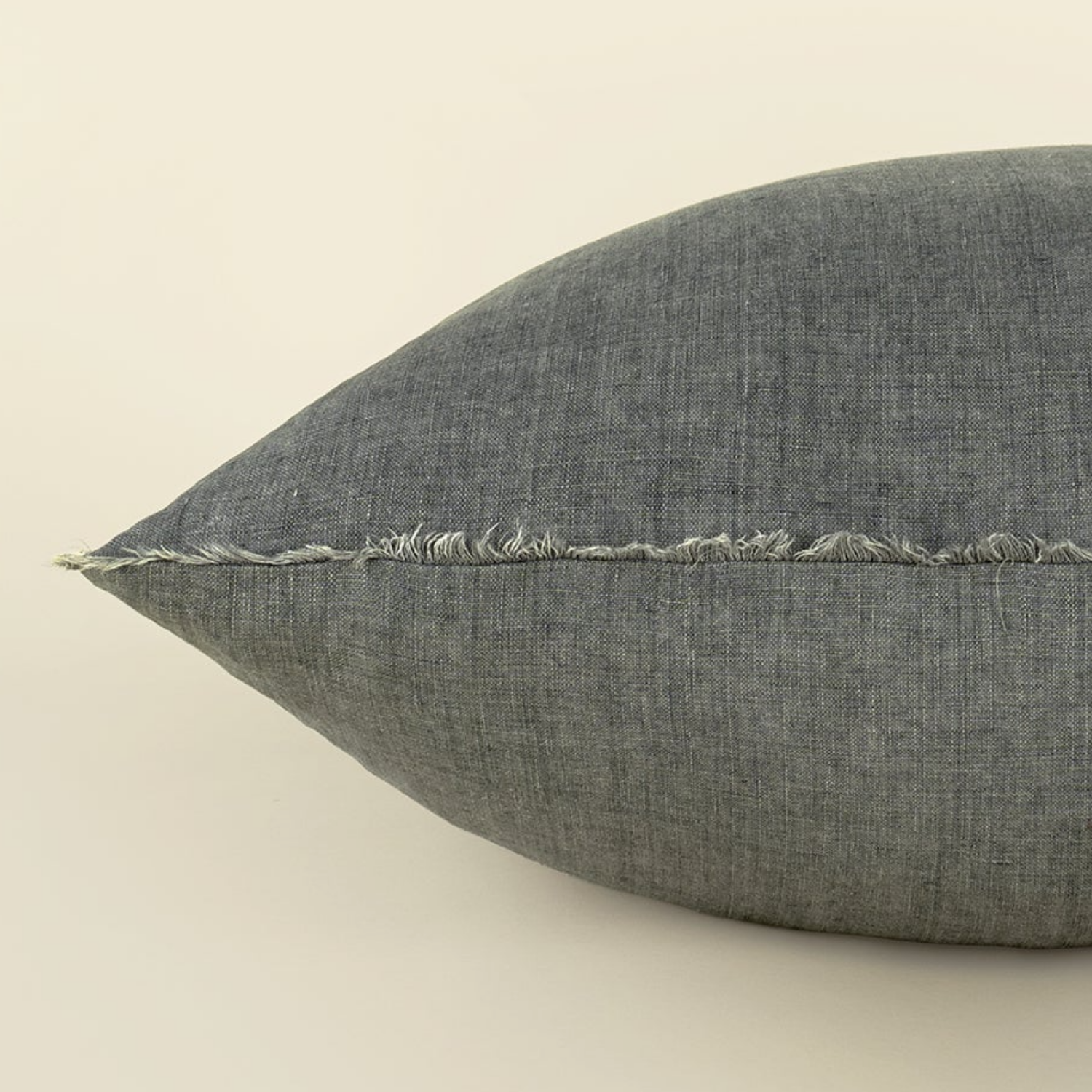 Cambri Steel Grey Linen Pillow