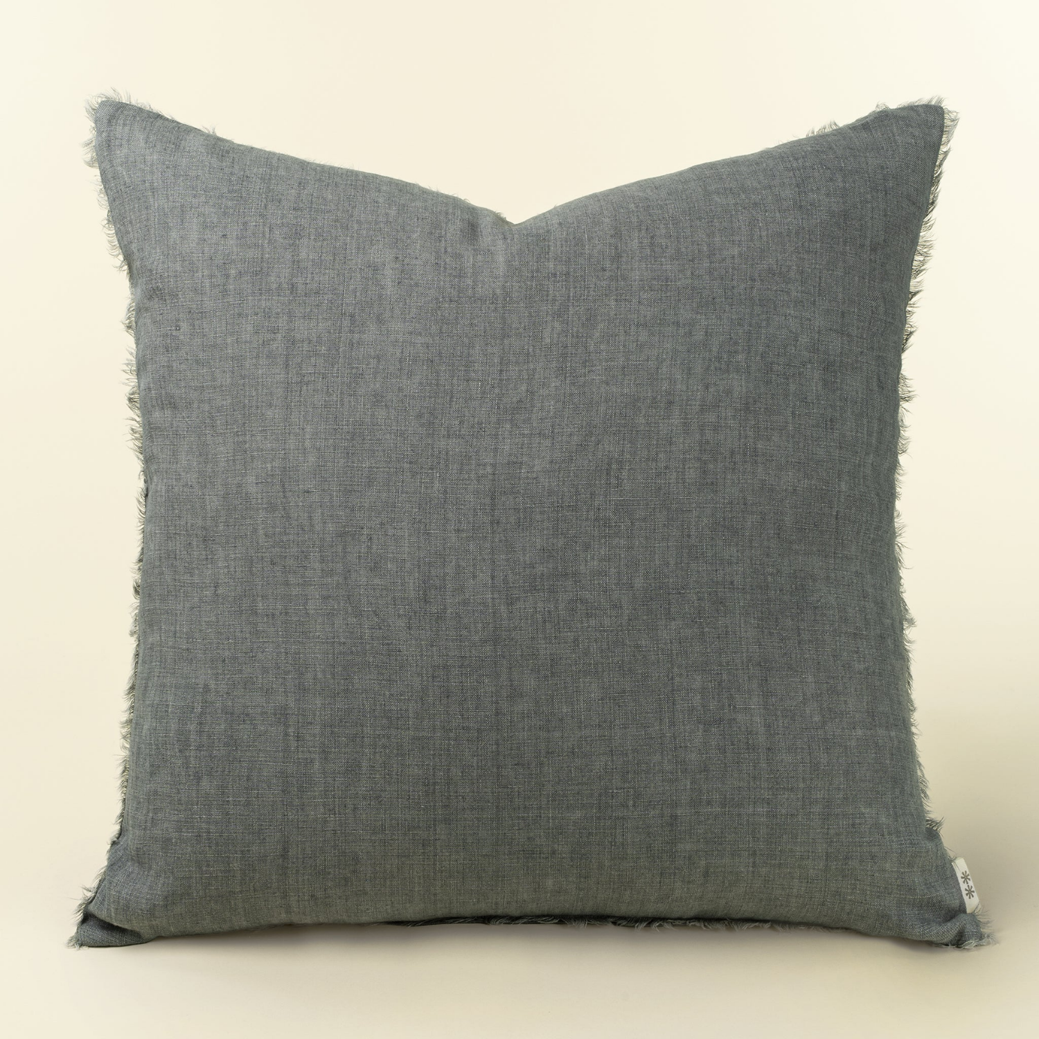Cambri Steel Grey Linen Pillow