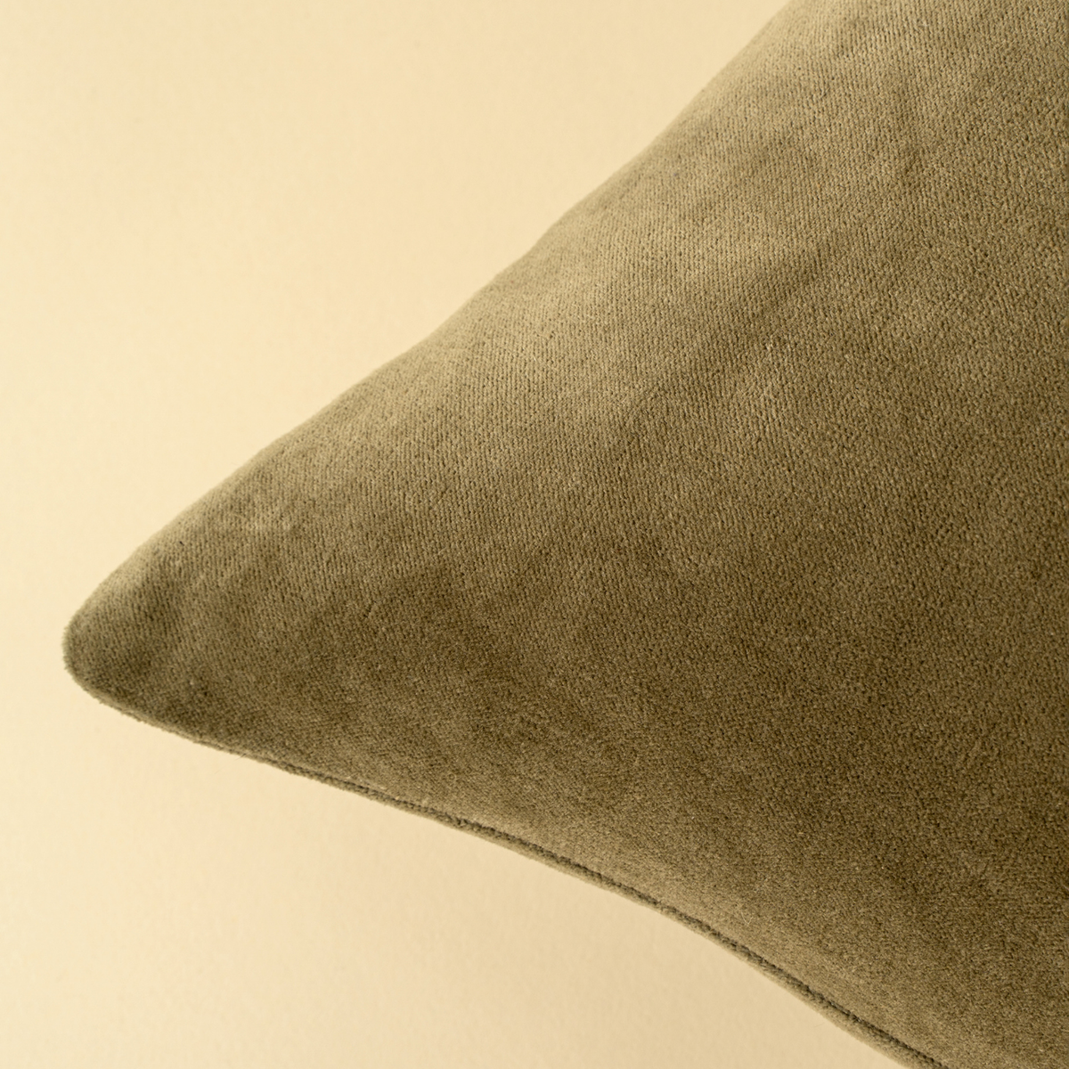Velvet Olive Toss Pillow