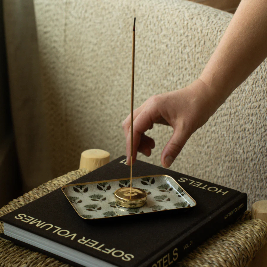 Floral Textile Decorative Tray